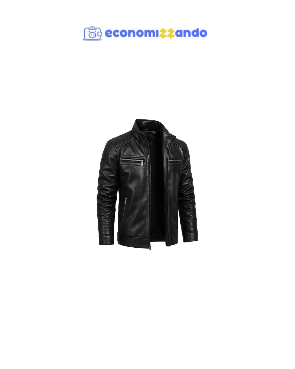 Jaqueta De Couro Masculina Casaco Blusa De Frio Impermeavel