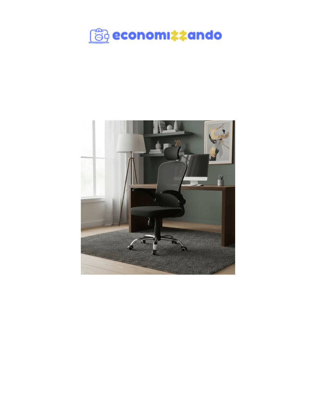 Cadeira De Escritório B100 Estofado Mesh Suporte Ergonômico Cor Preto Material do estofamento Malha