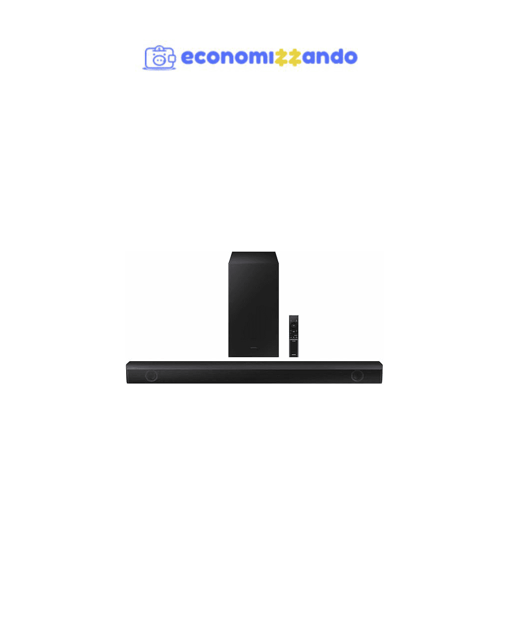 Soundbar Samsung HW-B550, com 2.1 canais, Dolby Digital