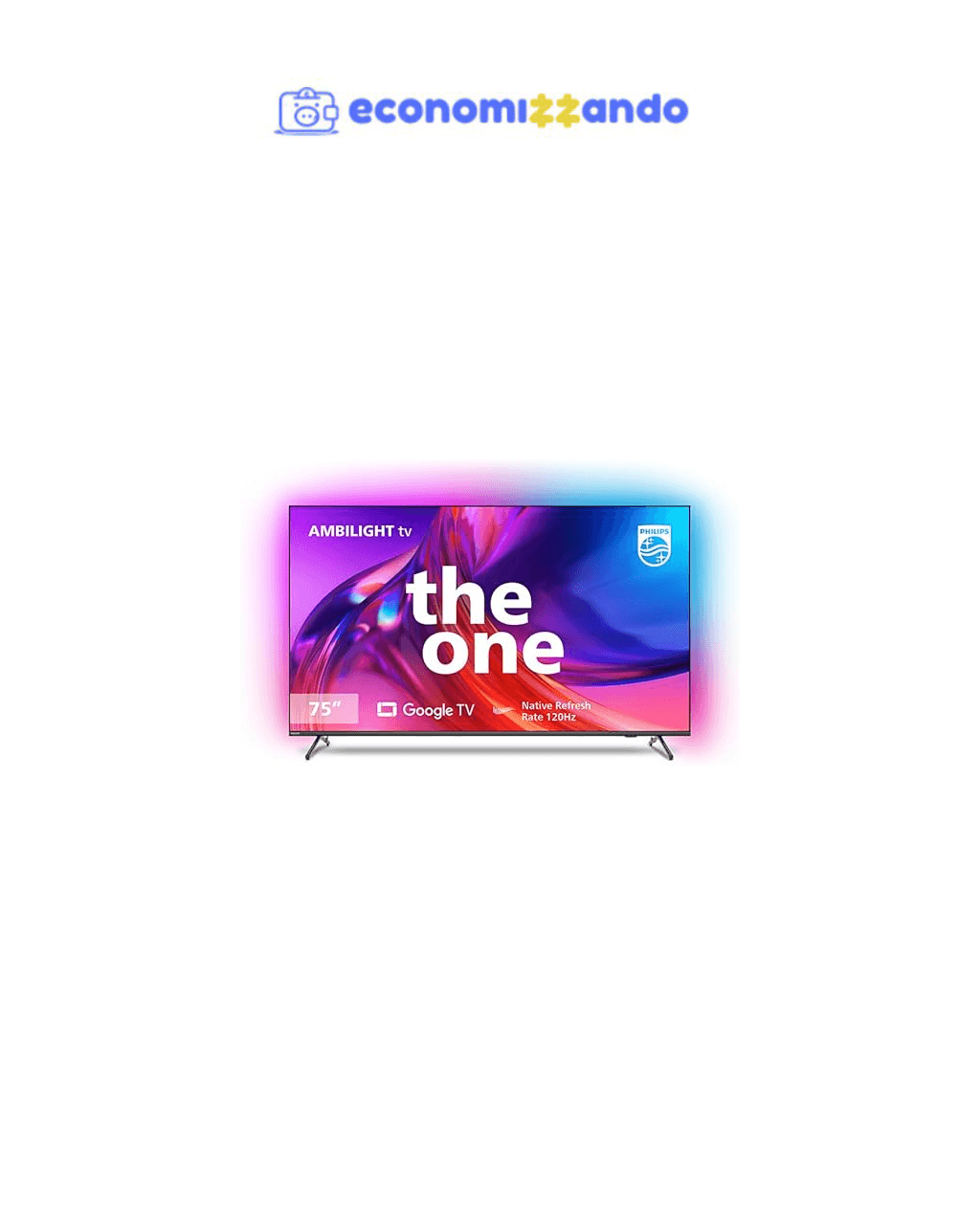 Smart TV Philips The One 75" LED (IPS) 4K 120Hz Ambilight 75PUG8808