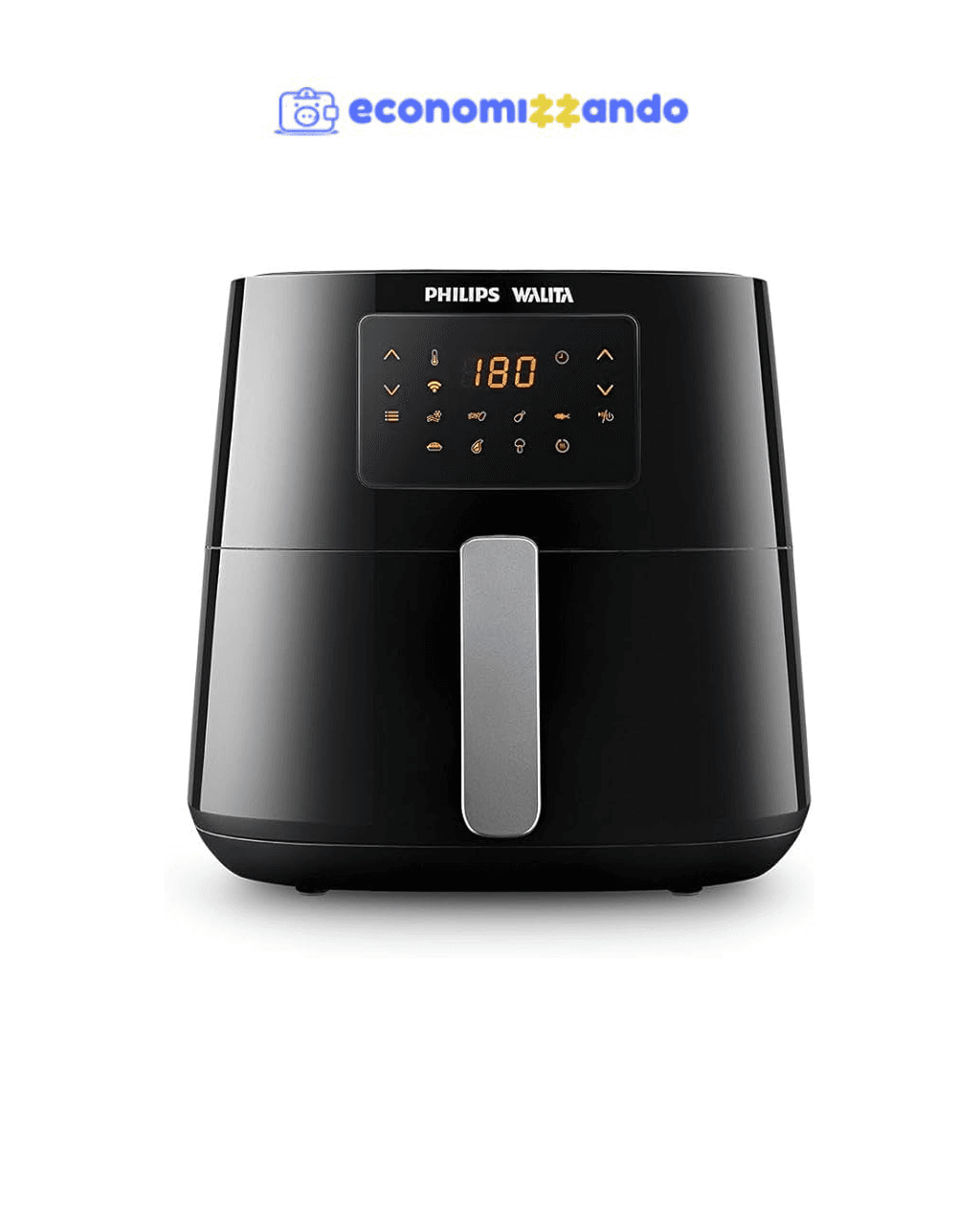 Fritadeira Airfryer Essential XL Conectada, Philips Walita, conectividade c/Alexa, 6.2L de capacidade, Preta, 2000W, 127V (RI9280/90)