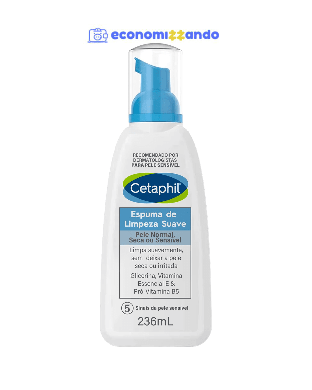 Cetaphil Espuma De Limpeza Facial Suave 236ml