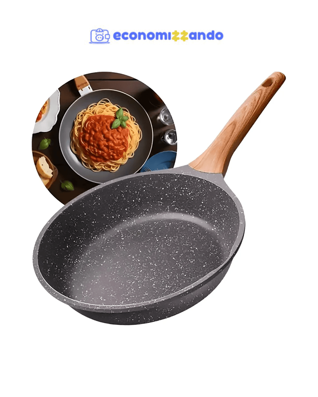 Panela Frigideira De Indução Compacta Profissional 24 Cm