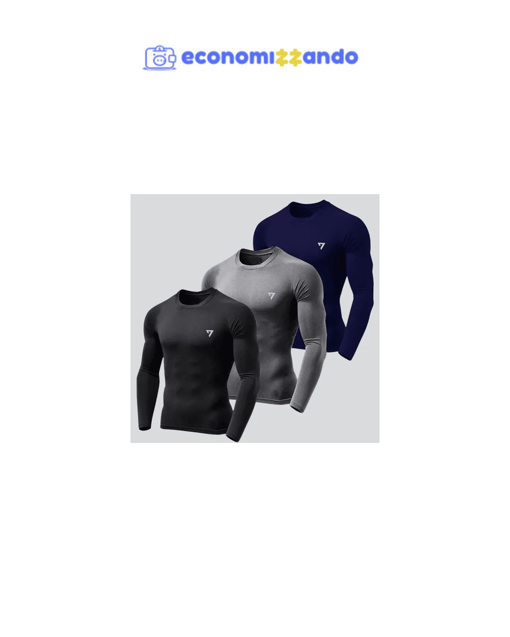Kit 3 Camisetas Térmicas Masculina Segunda Pele Camisa Uv50