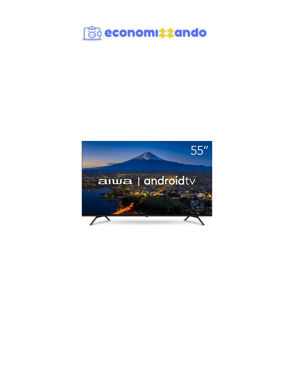 Smart TV AIWA 55” Android 4K Borda Ultrafina Dolby Vision