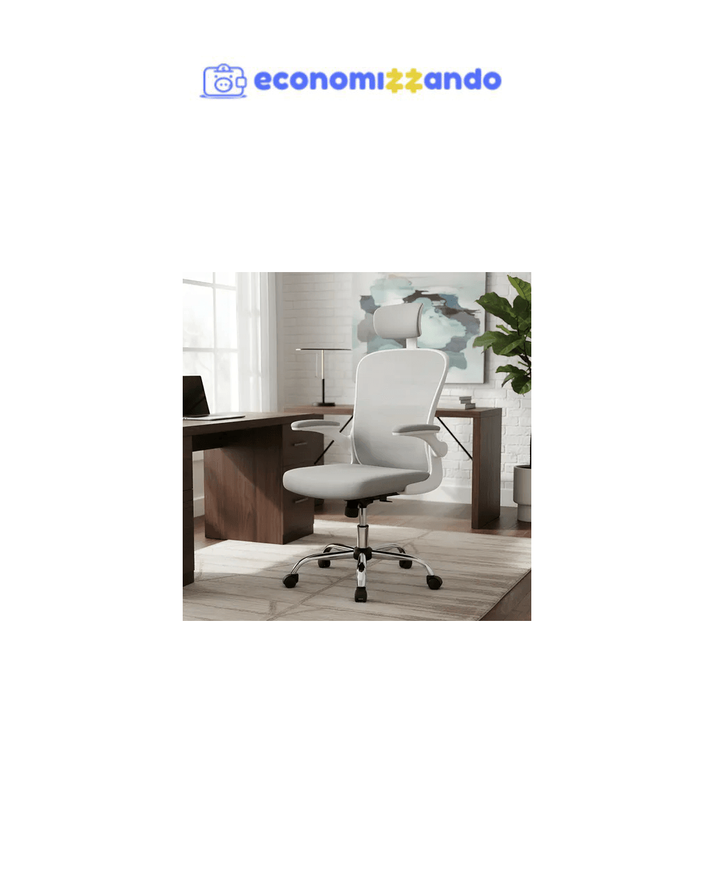 Cadeira De Escritório Ergonômica Giratória Boston G100 