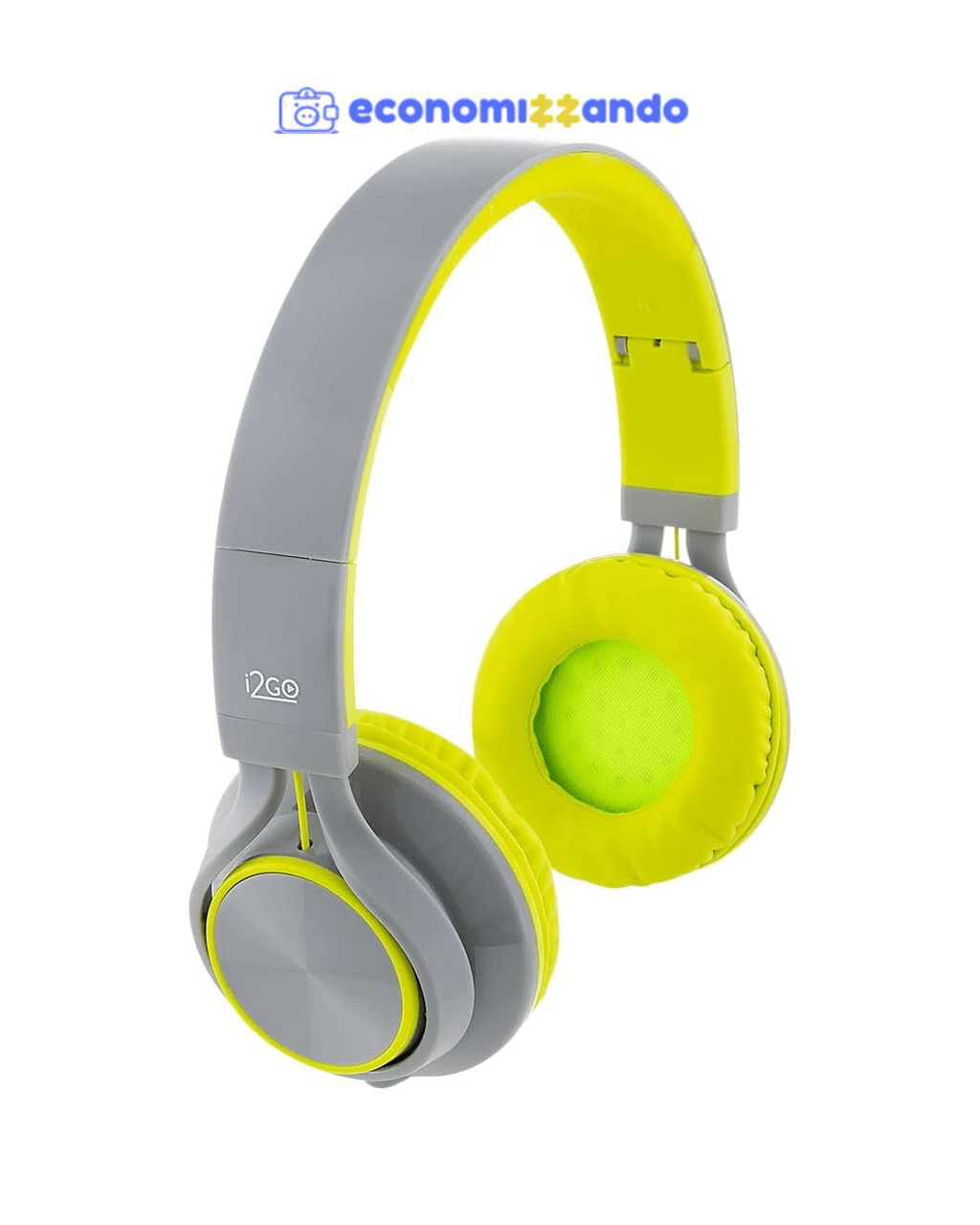 Headphone Com Microfone Neon Tune Go I2go 1,2m Cinza