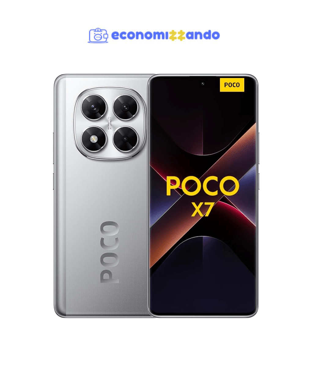 Smartphone Xiaomi Poco X7 5G NFC Silver (Prata) 8GB RAM 256GB ROM
