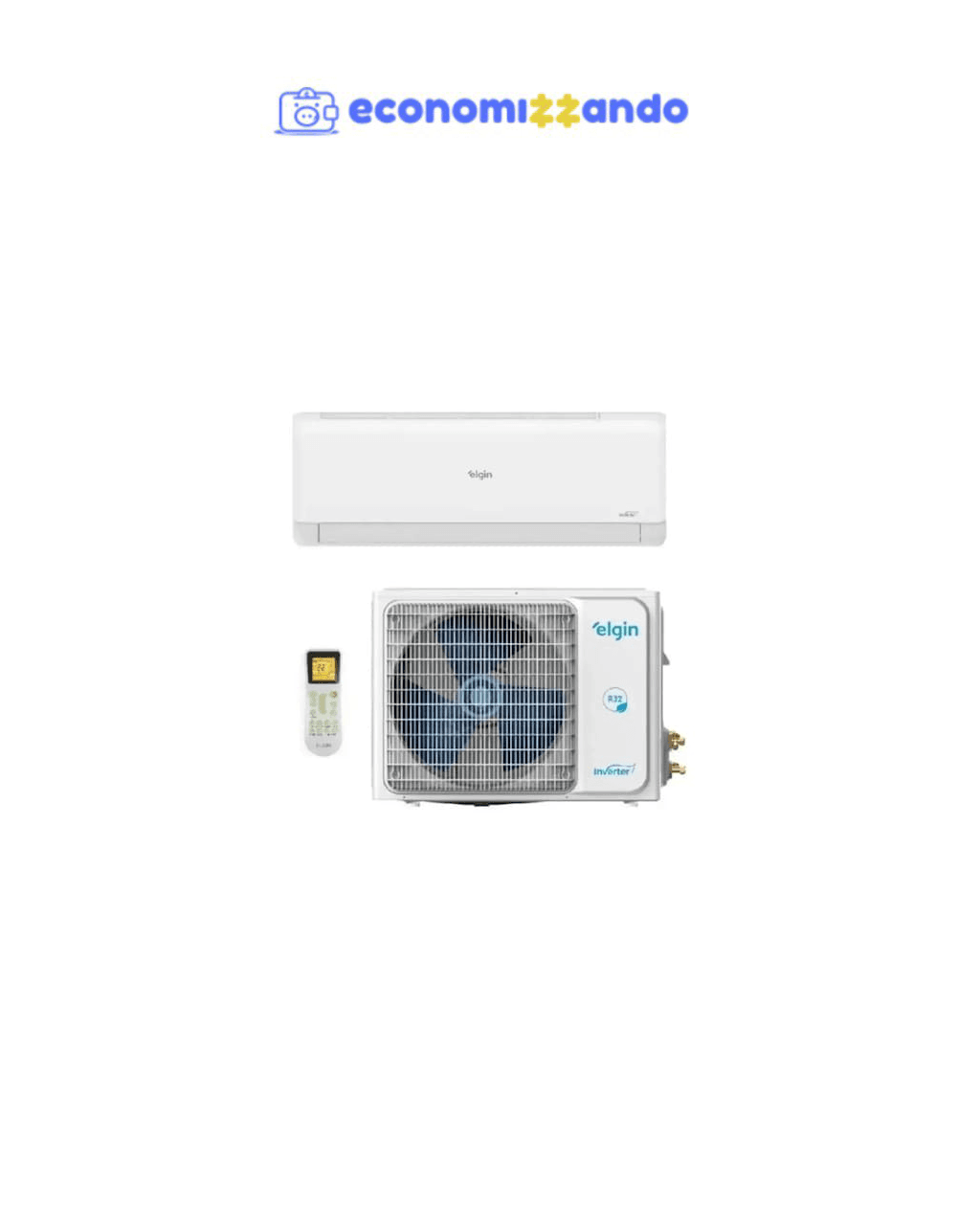 Ar Condicionado Split Inverter Hi Wall Elgin Eco Ii 12000 Btus Quente/frio Hjqi12c2wd - 220v
