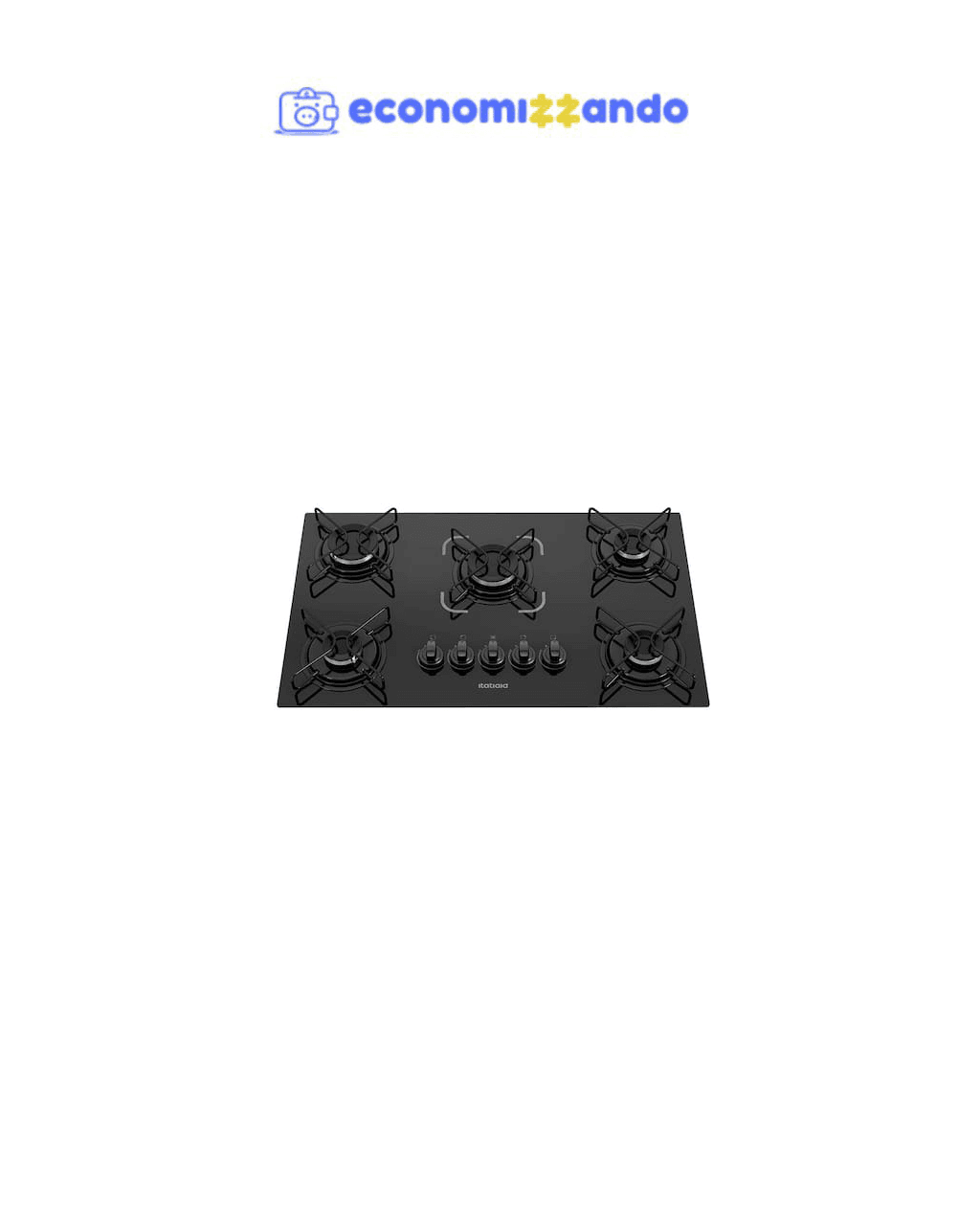 Cooktop Itatiaia Essencial 5 Bocas Vidro Preto Bivolt 3700000193