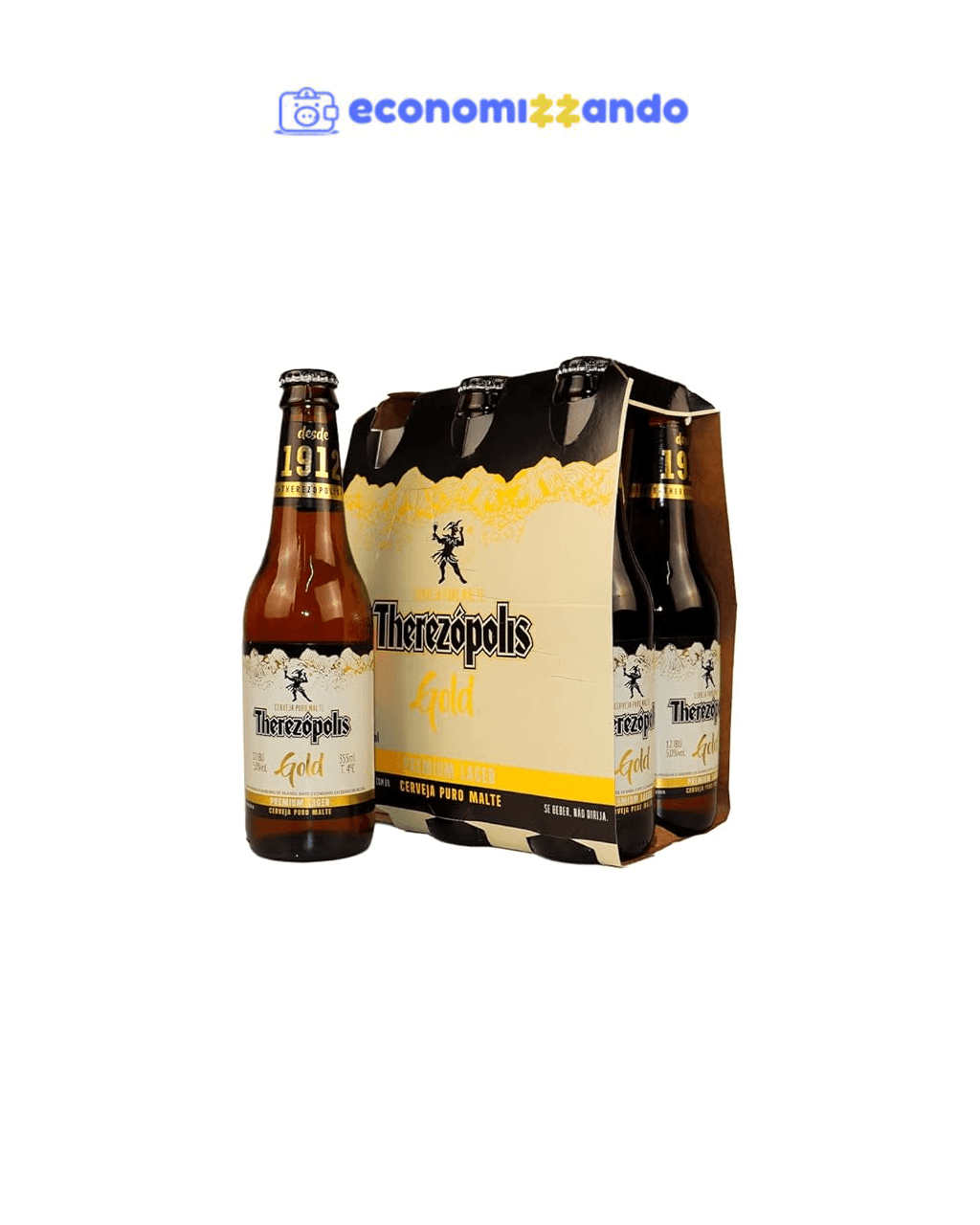 Pack de Therezopolis Gold Lager Ln 355ml 6 Unidades