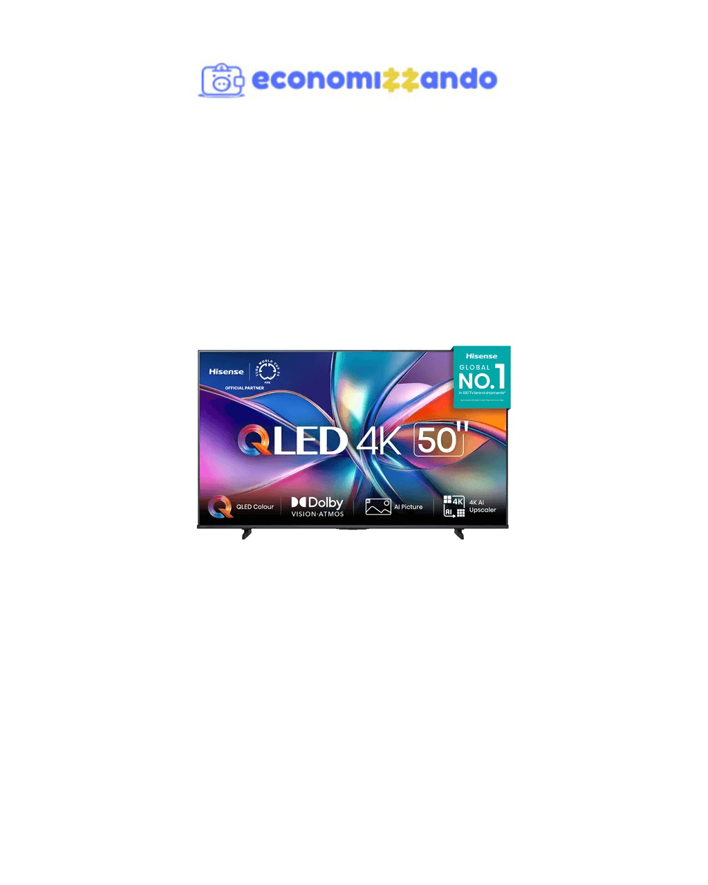 Hisense Smart Tv 4k  50 Polegadas 50q6qv Qled