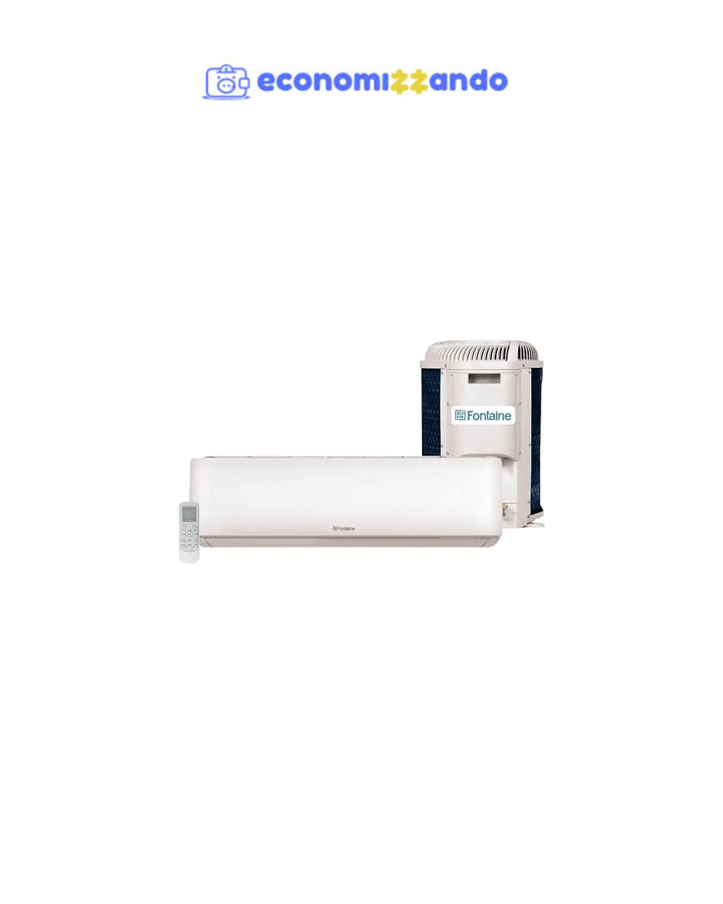 Ar Condicionado Split Hi Wall Fontaine 12000 BTU/h Frio FCST12F - 127 Volts