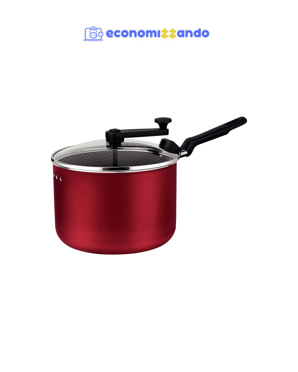 Tramontina PIPOQUEIRA 20CM 3,5L LORETO VERMELHO - ALUMINIO COM REVESTIMENTO ANTIADERENTE