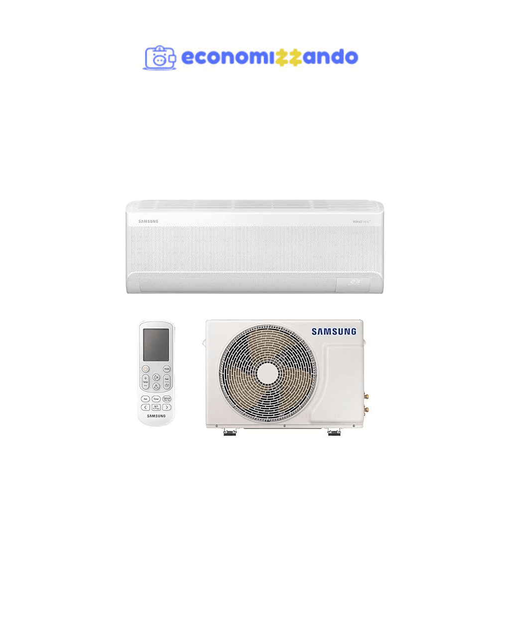 Ar-condicionado Split Inverter 9000 Btus Samsung Windfree Ai Wi-fi High Wall Só Frio Ar09dyfaawknaz/ar09dyfaawkxaz 220v