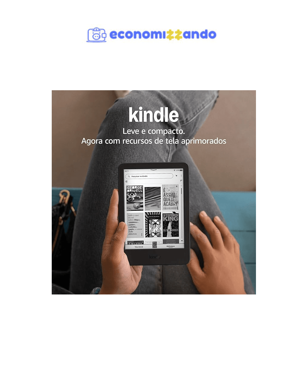 Kindle 16 GB (Geração mais recente) - Cor Preta