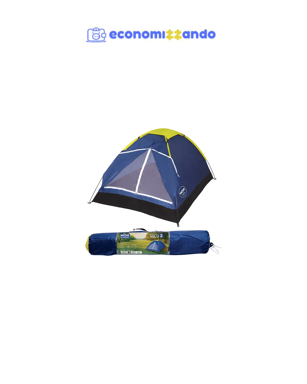 Barraca Camping Iglu Para 2 Pessoas Azul - Mor