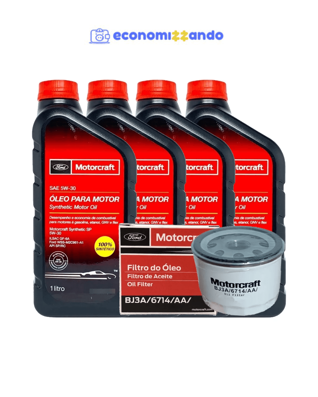Kit Óleo E Filtro Motorcraft - Original Ford Ka Fiesta Focus