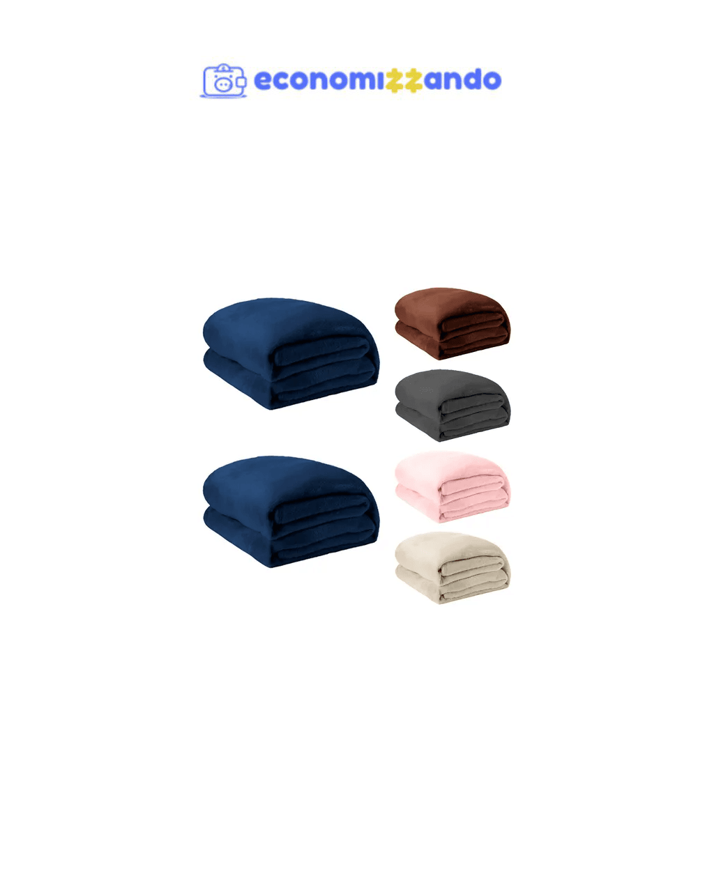 2 Coberta Manta Soft Casal Microfibra Veludo 2,00x1,80 Mts