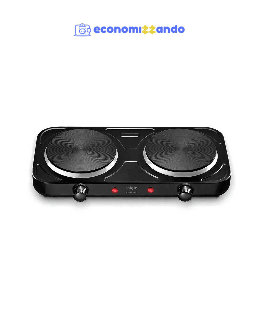 Fogão Elétrico Portátil Elgin 2 Bocas Cook For 2 2000W FOG10 - 110V