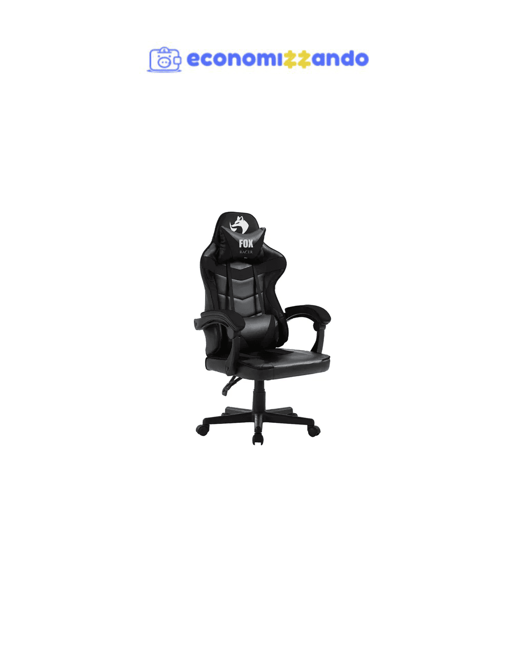 Cadeira Gamer Fox Racer Nordic Encosto Ajustavel - Preta