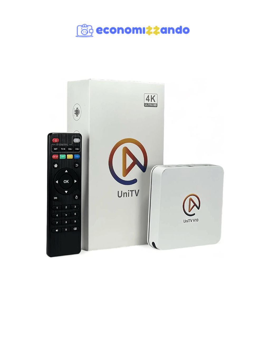 Multimídia Tv-Box Uni V10 HD Android Wi-Fi 4K