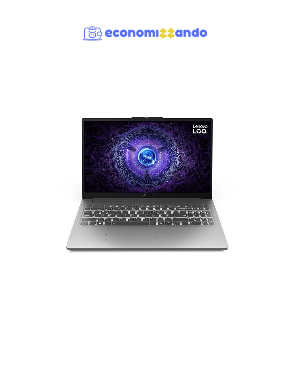 Notebook Gamer Lenovo LOQ E Core i5-12450HX, 8GB, 512GB SSD, RTX 3050 6GB, 15.6" 144Hz, Linux 83MES00100