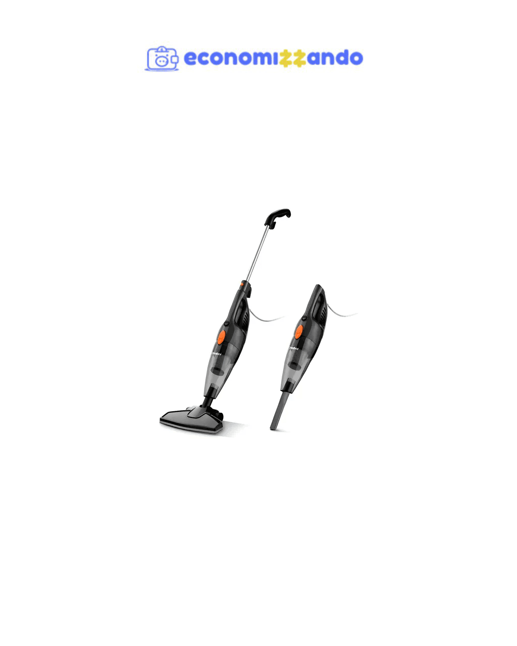 Aspirador de pó 1.5l Gaabor 650w 16000pa vertical mão cor preto - 127V