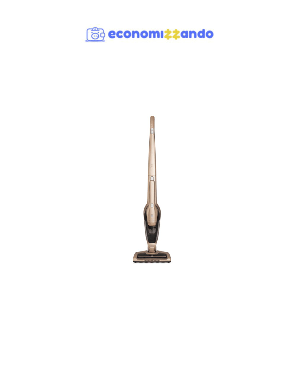 Aspirador de Pó Vertical Sem Fio Electrolux ERG26 Ergorapido 2 em 1 Bocal Pet até 45 min Dourado - Bivolt