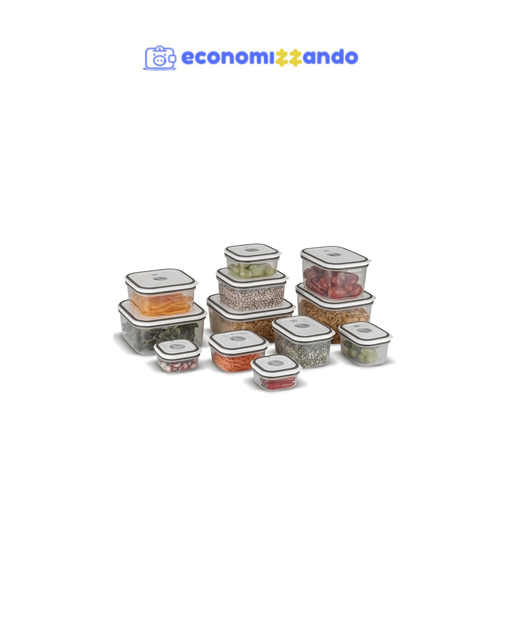 Electrolux, Pote Hermetico, 12 unidades, A23122901, cinza