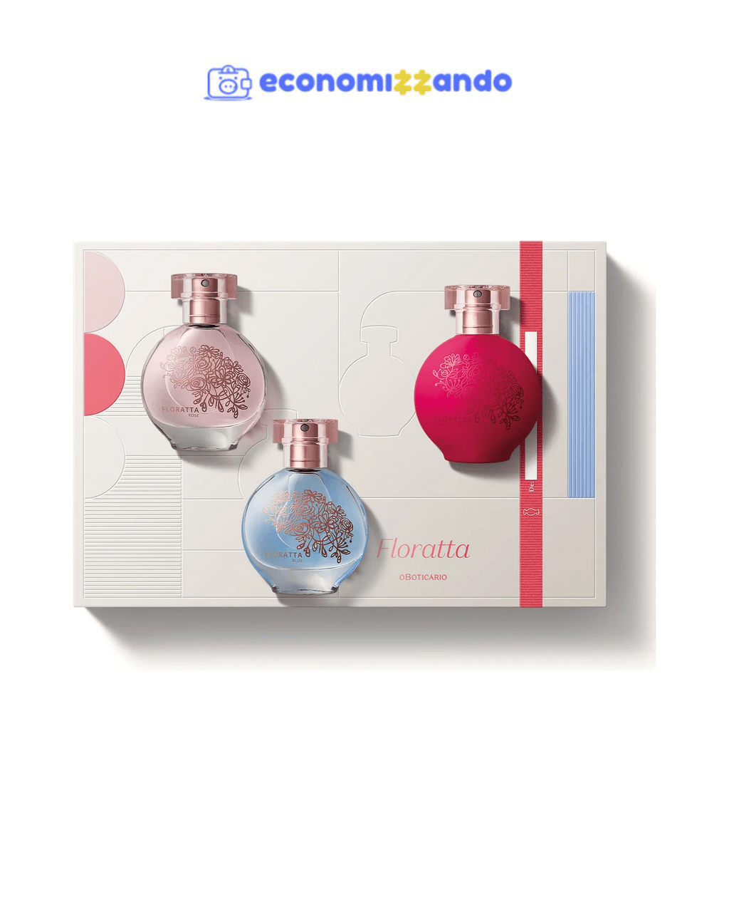 Perfume Floratta Colônia Spray 30 Ml - Presente (3 Itens)