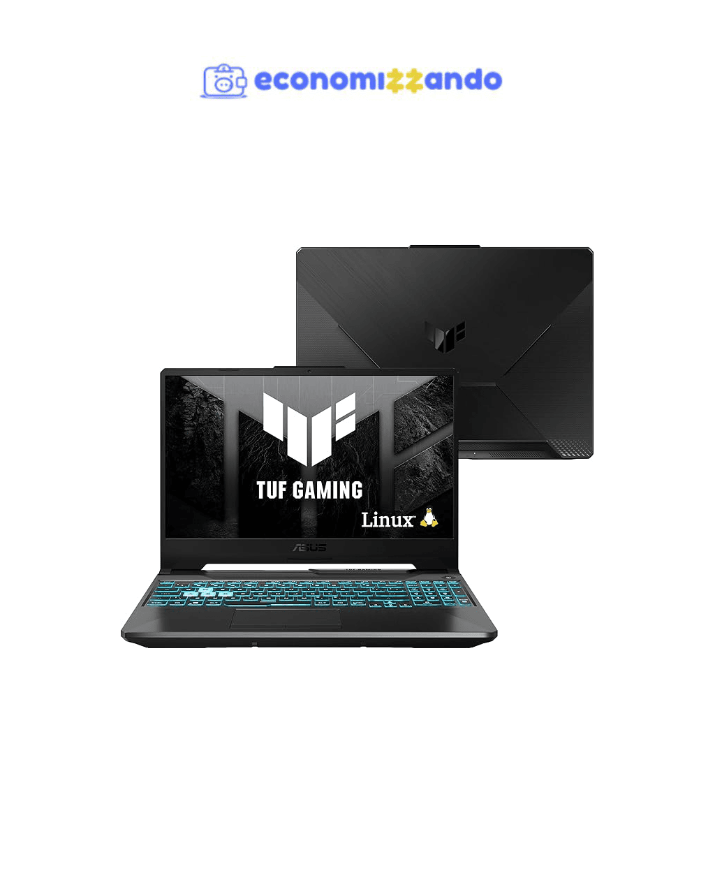 Notebook ASUS TUF Gaming A15, GeForce RTX 2050, AMD RYZEN 7, 8 GB, 512 GB SSD - FA506NFR-HN069