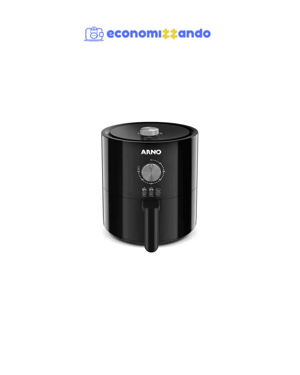 Airfryer Arno Ultra Mecânica Preta Ufyp Cor Preto - 127V