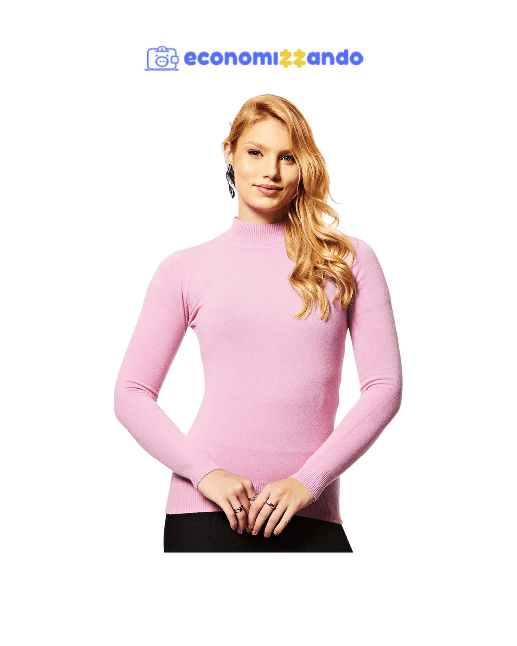Suéter Feminino Meia Gola Facinelli