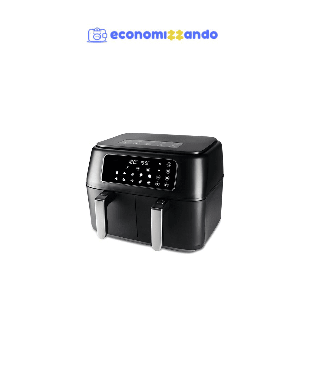 Fritadeira Dual Air Fryer ,hamilton Beach, Duplo Cesto 8L - 127V