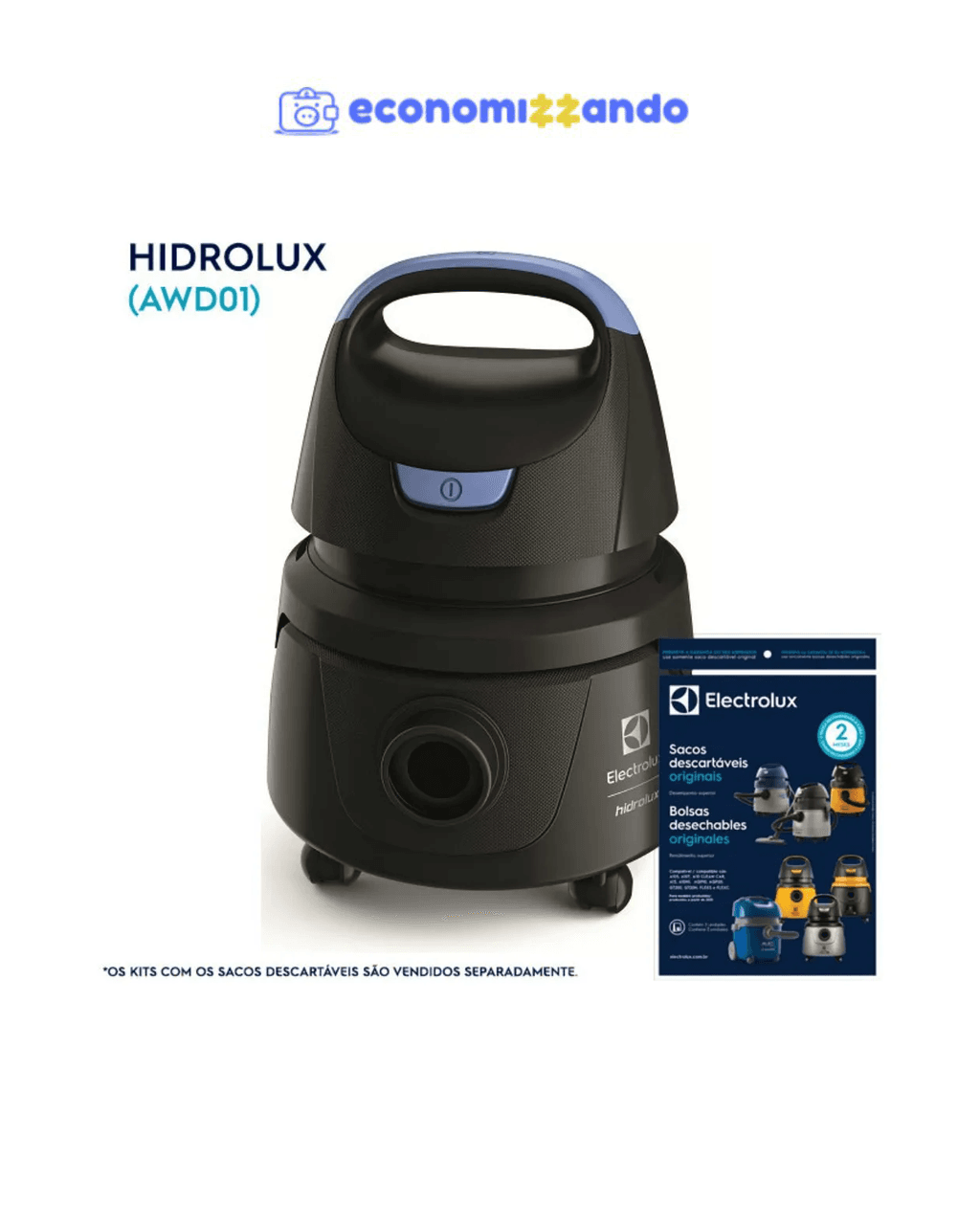 Aspirador De Água E Pó Hidrolux Electrolux (awd01)