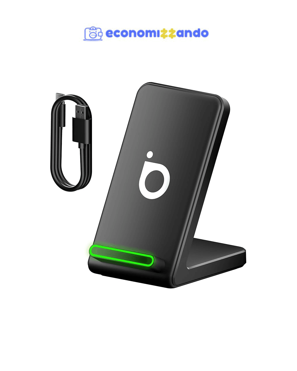Basike Carregador Sem Fio, 15W, Compatível iPhone16,15,14,13,12,11 (Pro, Pro Max)/XS/XR/XS/X/8(Plus)