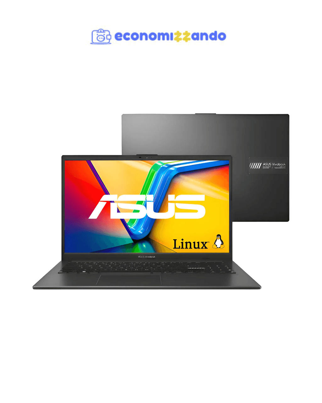 Notebook Asus Vivobook Go 15 E1504fa Amd Ryzen 5 7520u 4gb Ram 256gb Ssd Linux Keepos Tela 15,6 Fhd Black - Nj1287