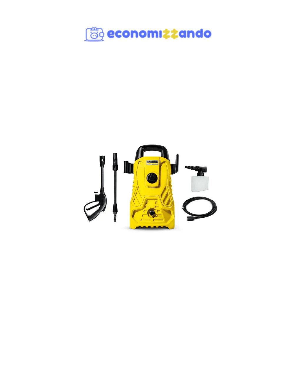 Lavadora de Alta pressão Kärcher Compacta 1500 PSI/Libras 1200W 300L/h com Aplicador de Detergente e Lança Regulável 220v