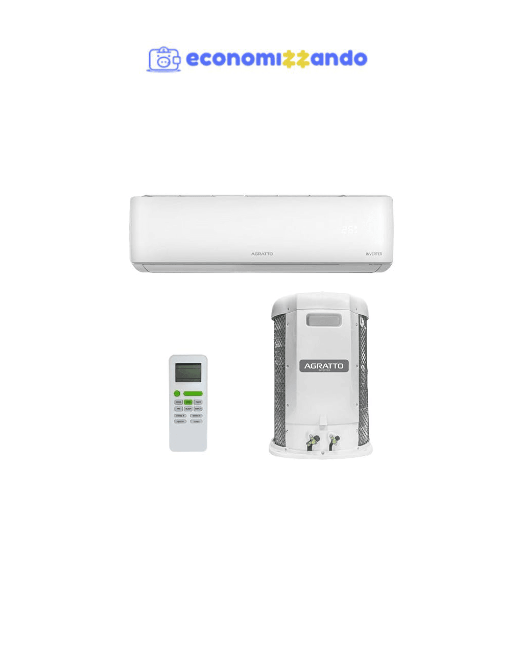 Ar Condicionado Split Inverter 9000 Btus Frio Liv Top Agratto 220V