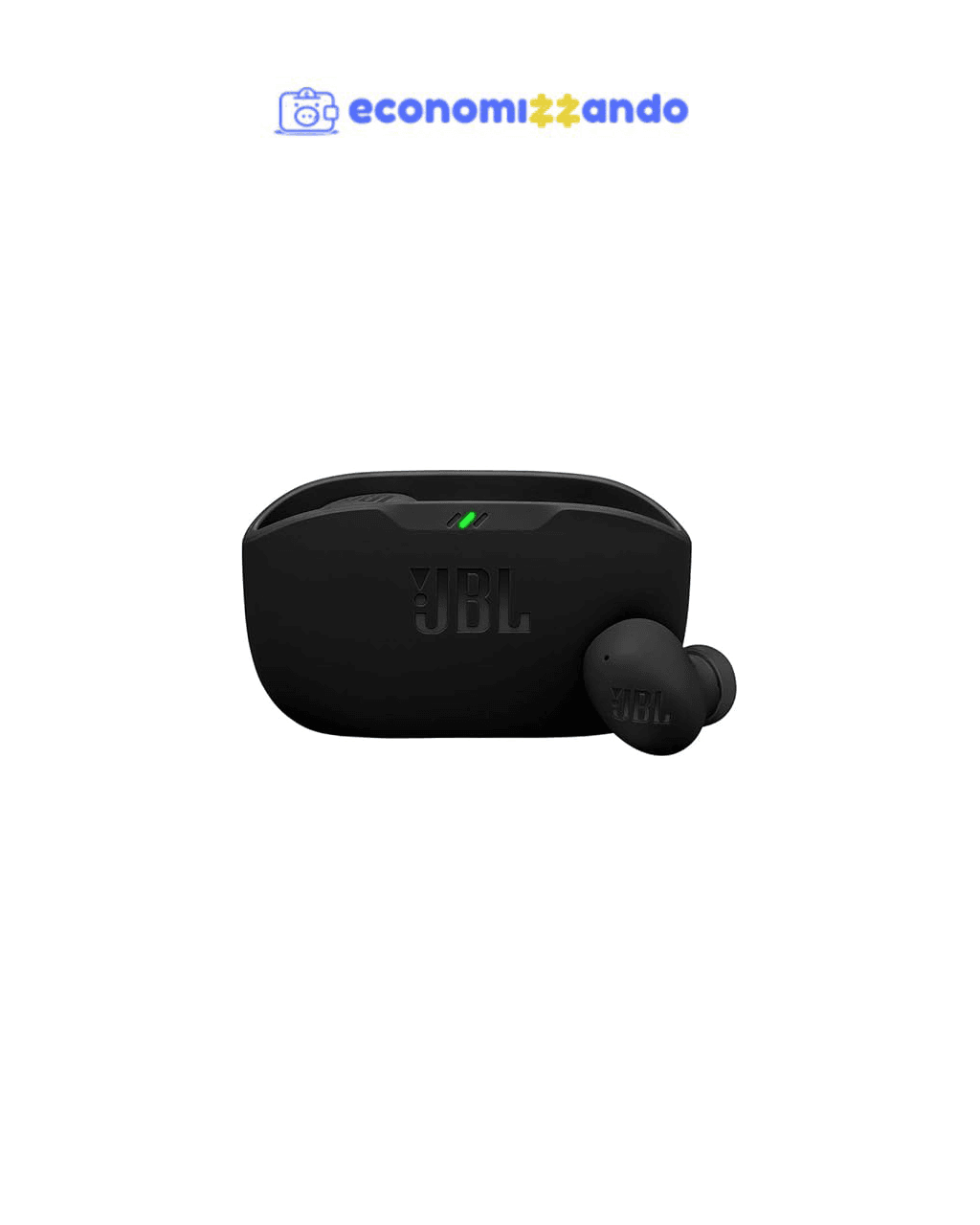 Fone de Ouvido Sem Fio, JBL, Bluetooth, Wave Buds 2, Intra Auricular, Sem Fio, Resistente À Água e Poeira - Preto