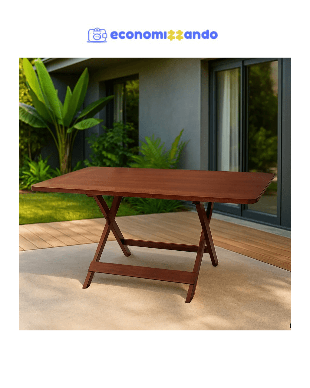 Mesa 120x70 Dobrável Madeira Maciça Bar Restaurante