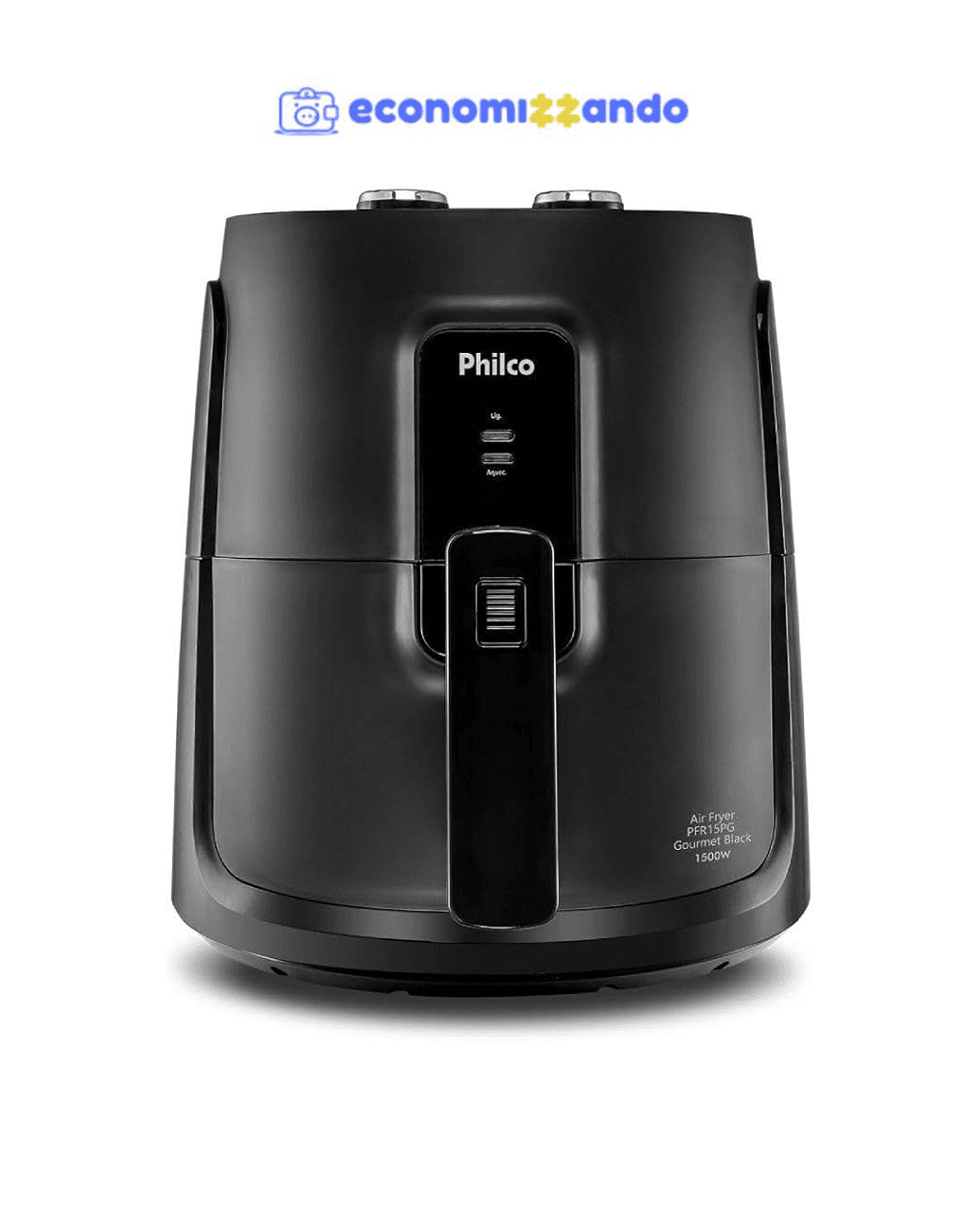 Fritadeira Air Fryer Gourmet Philco 4,4 Litros 1500w Preto Pfr15pg - 220V