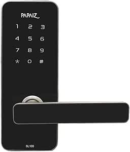 Fechadura Digital Papaiz Smart Lock Com Senha SL 100 Preta