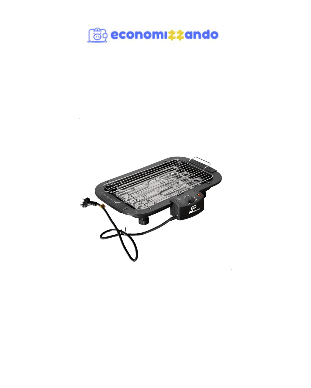 Churrasqueira Elétrica Grelha Anti Fumaça Regula Temperatura 2000w  - 220V