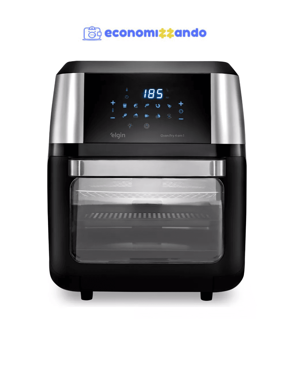 Fritadeira Air Fryer Oven Fry 4 em 1 12l Frita Sem Óleo Assa Desidrata e Reaquece 1 800w Elgin