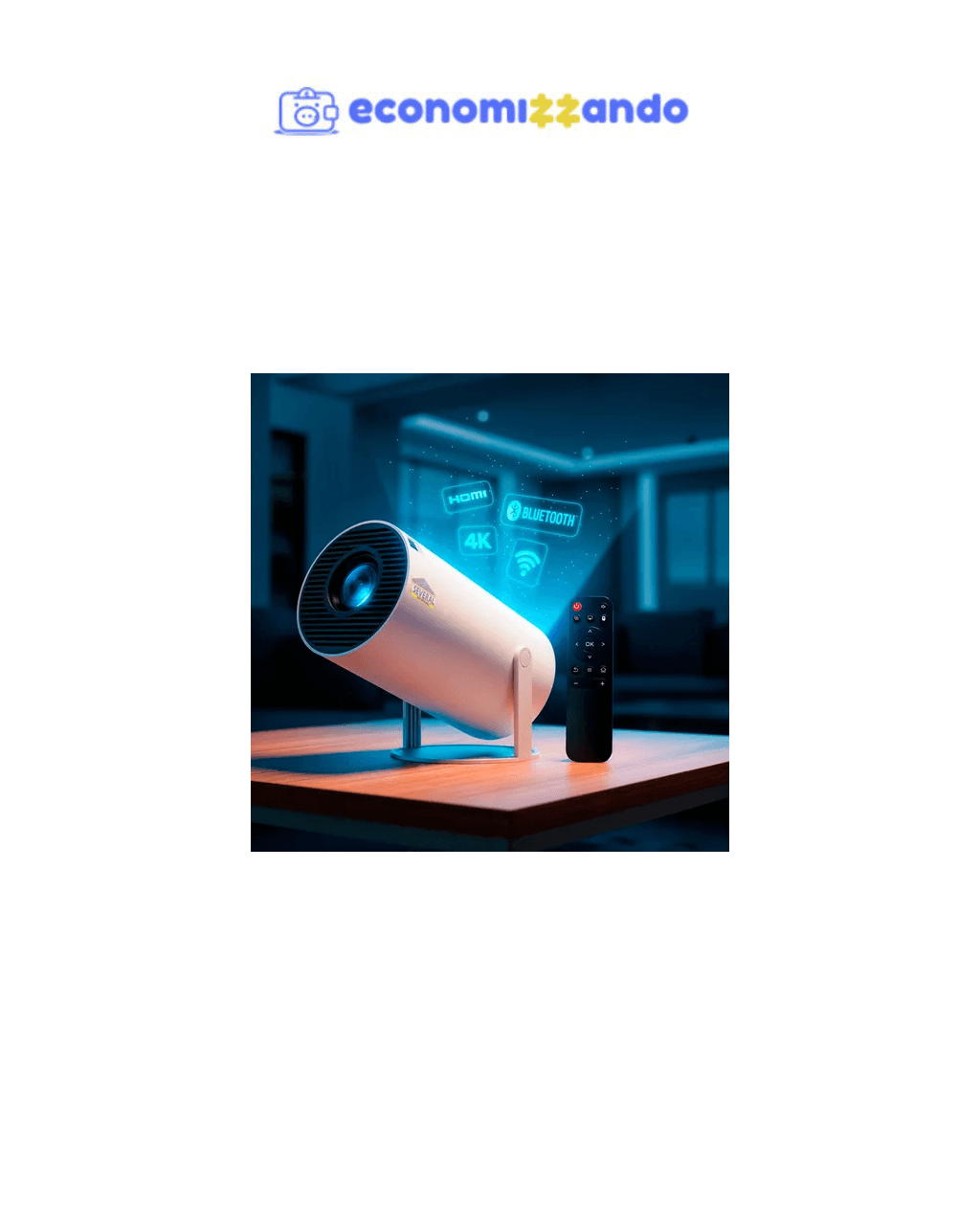 Projetor Smart Portátil Several Importados Full Hd 4k Android 11