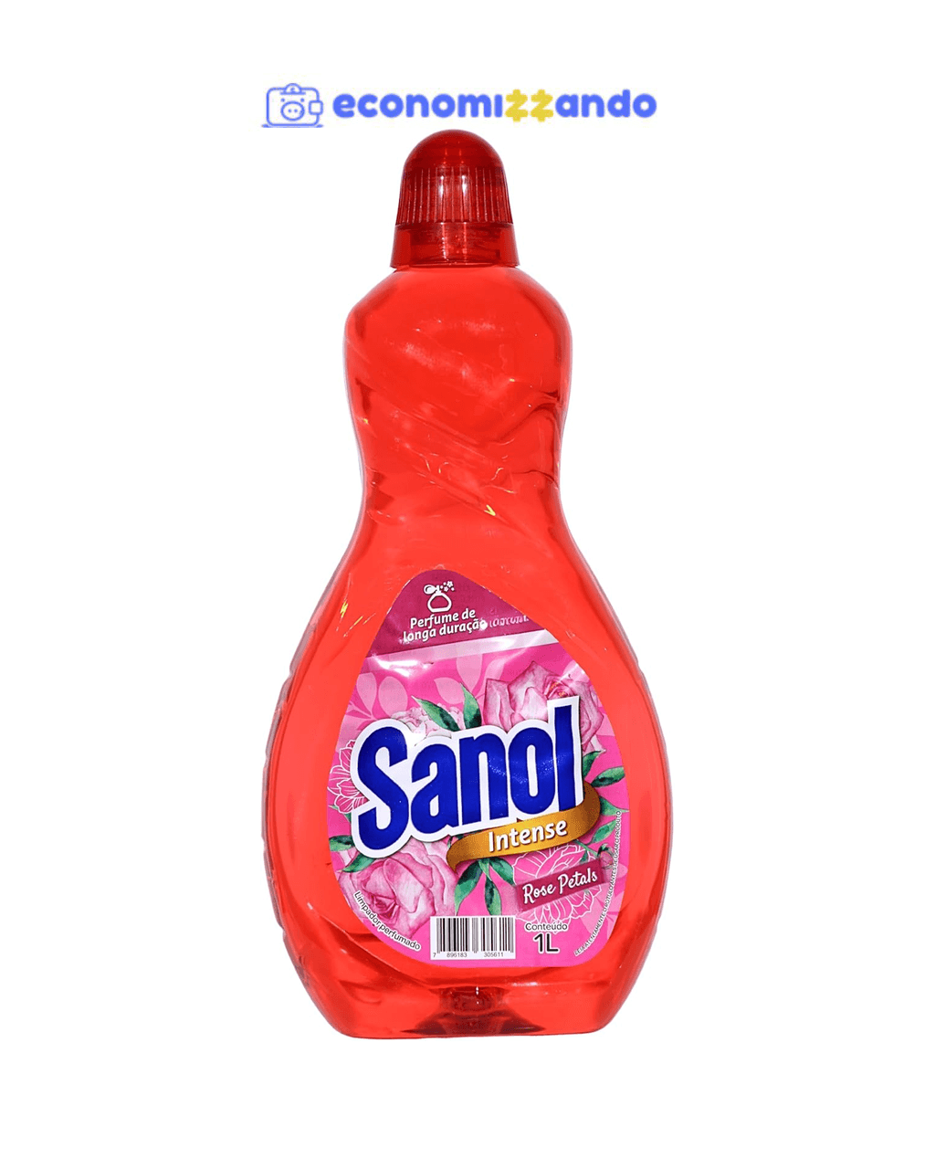 Sanol Limpador Perfumado Rose Petals 1 Litro Vermelho