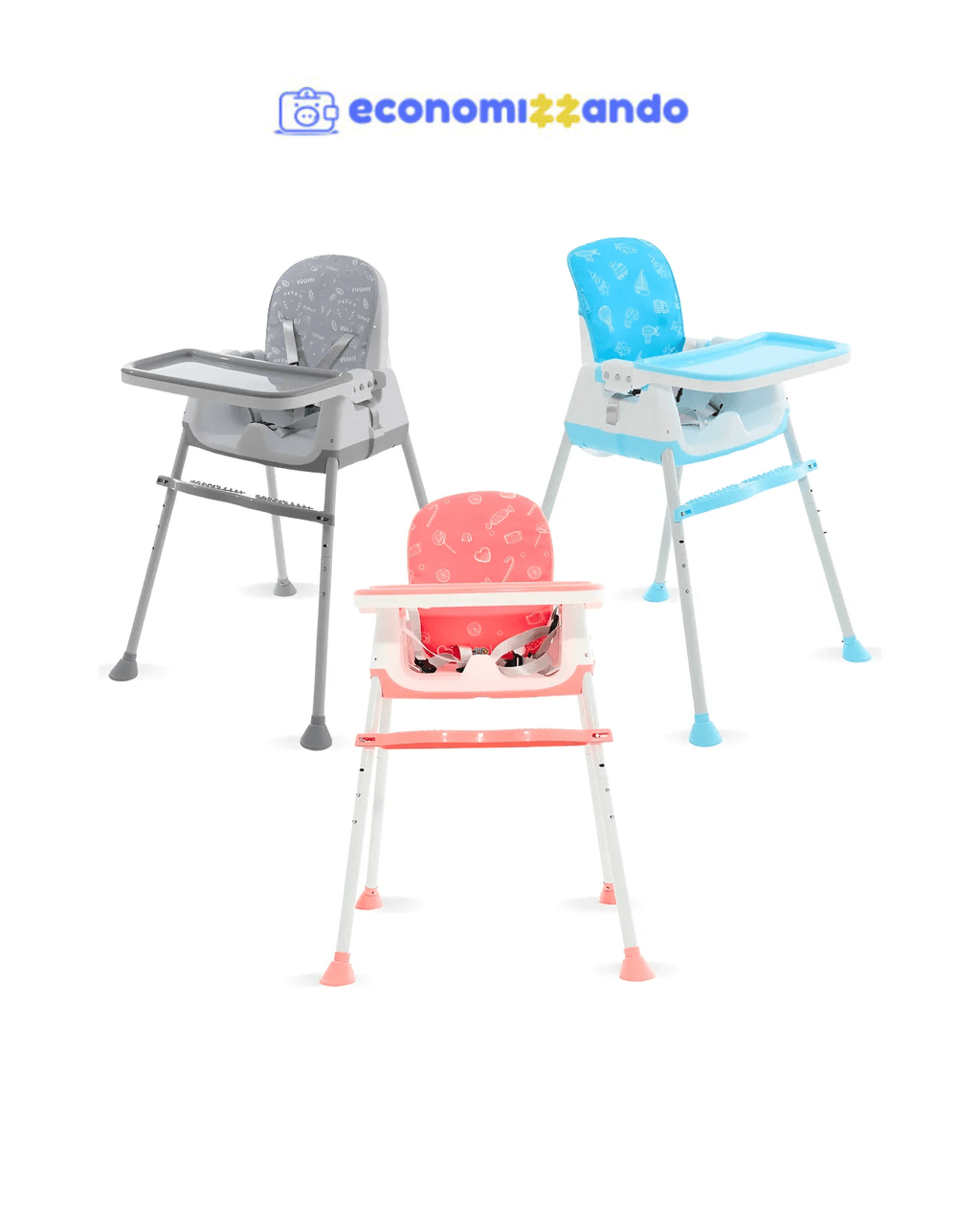 Cadeira De Alimentação Portátil Infantil Zest Maxi Baby - 3 opções de cores