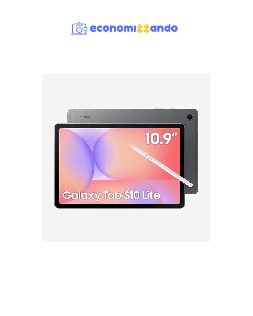 Galaxy Tab S10 Lite, 128GB, Tela 10.9", WIFI, Cinza